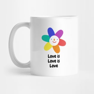 Rainbow pride love winds LGBTQ ally Mug